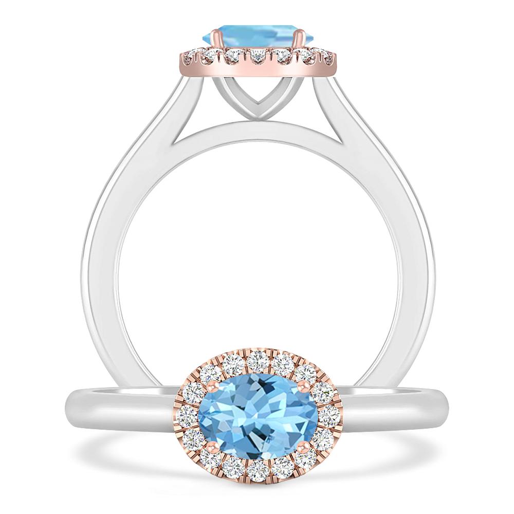 White Gold - Aquamarine