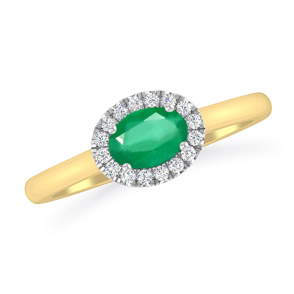 Yellow Gold - Emerald