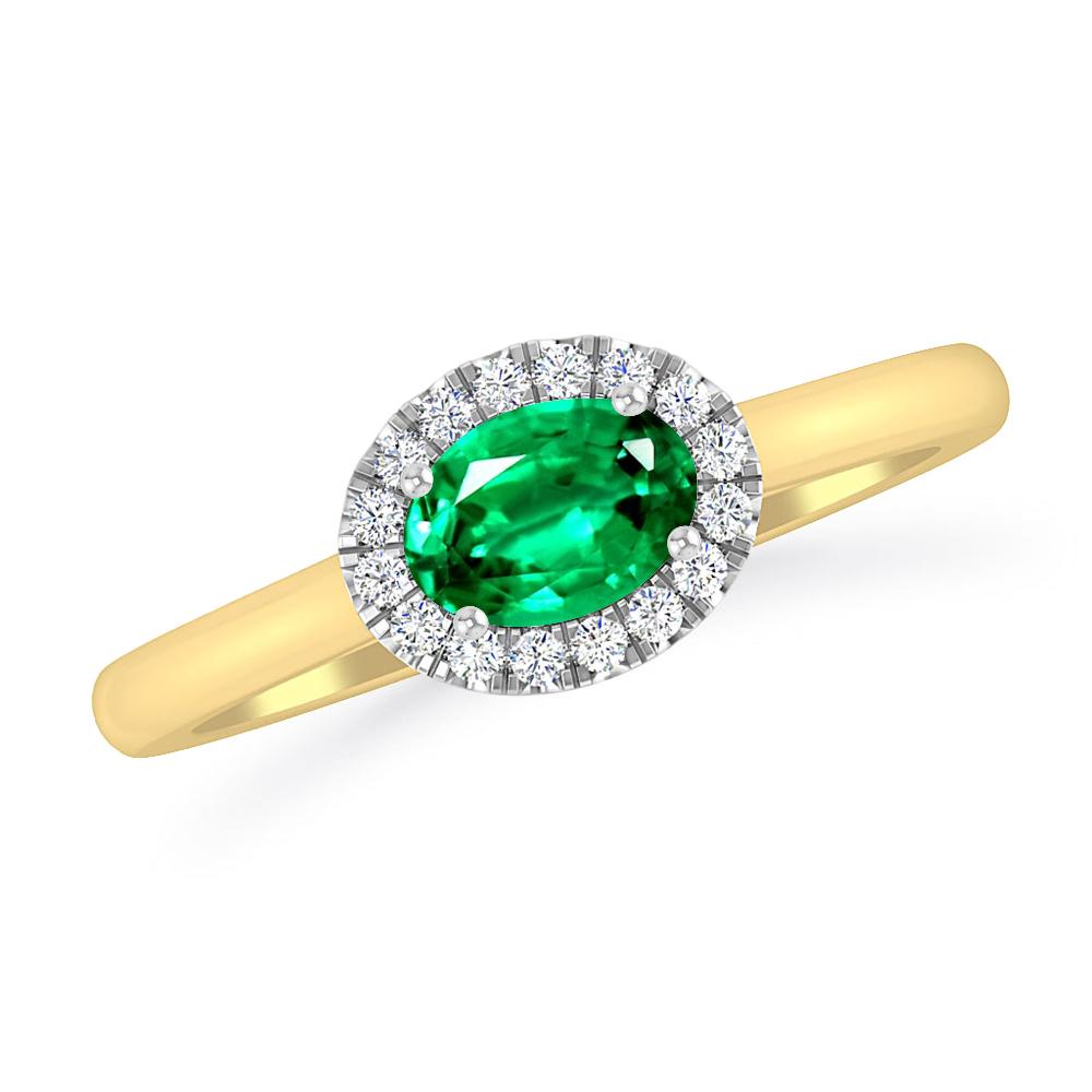 Yellow Gold - Emerald