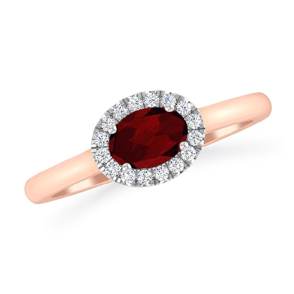 Rose Gold - Garnet