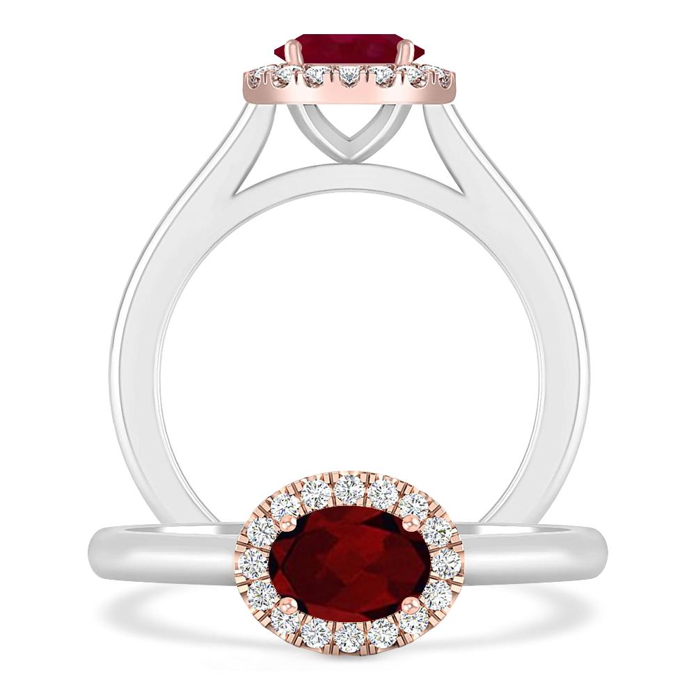 White Gold - Garnet