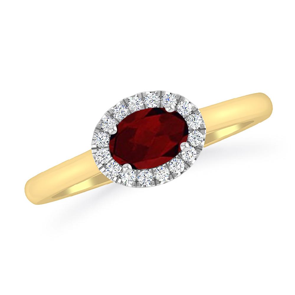 Yellow Gold - Garnet