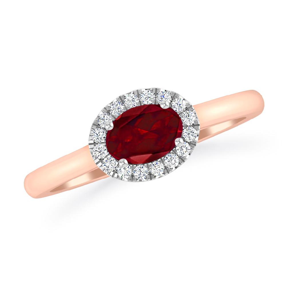 Rose Gold - Garnet