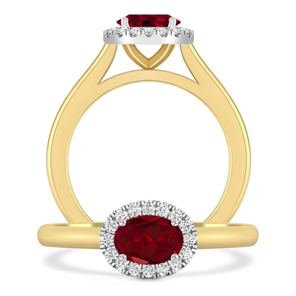 Yellow Gold - Garnet