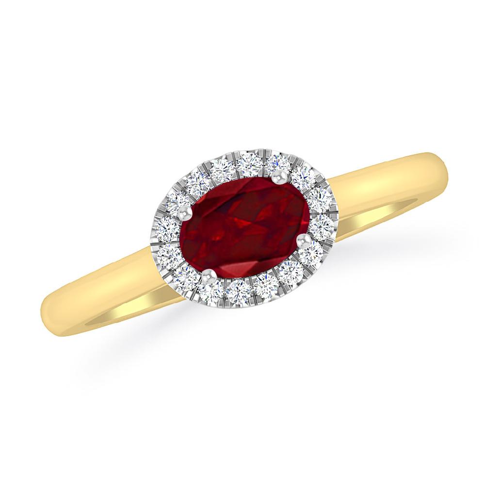 Yellow Gold - Garnet