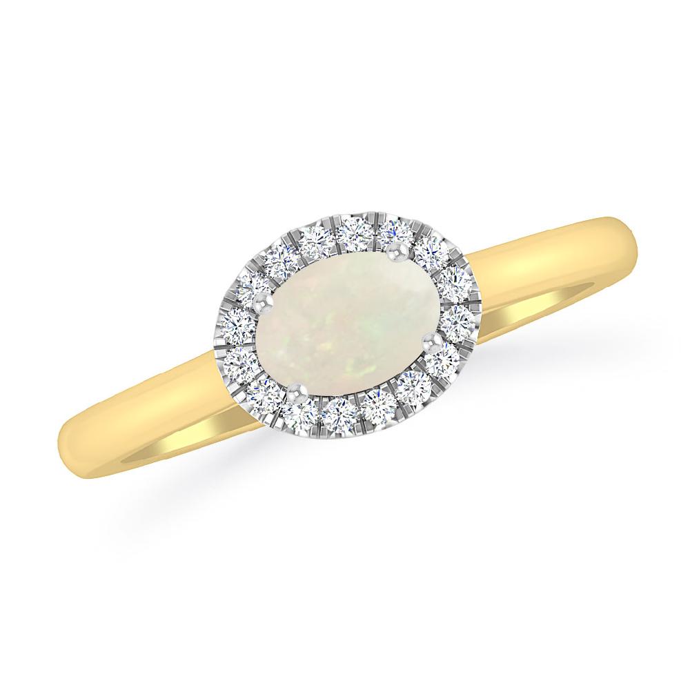 Yellow Gold - Opal