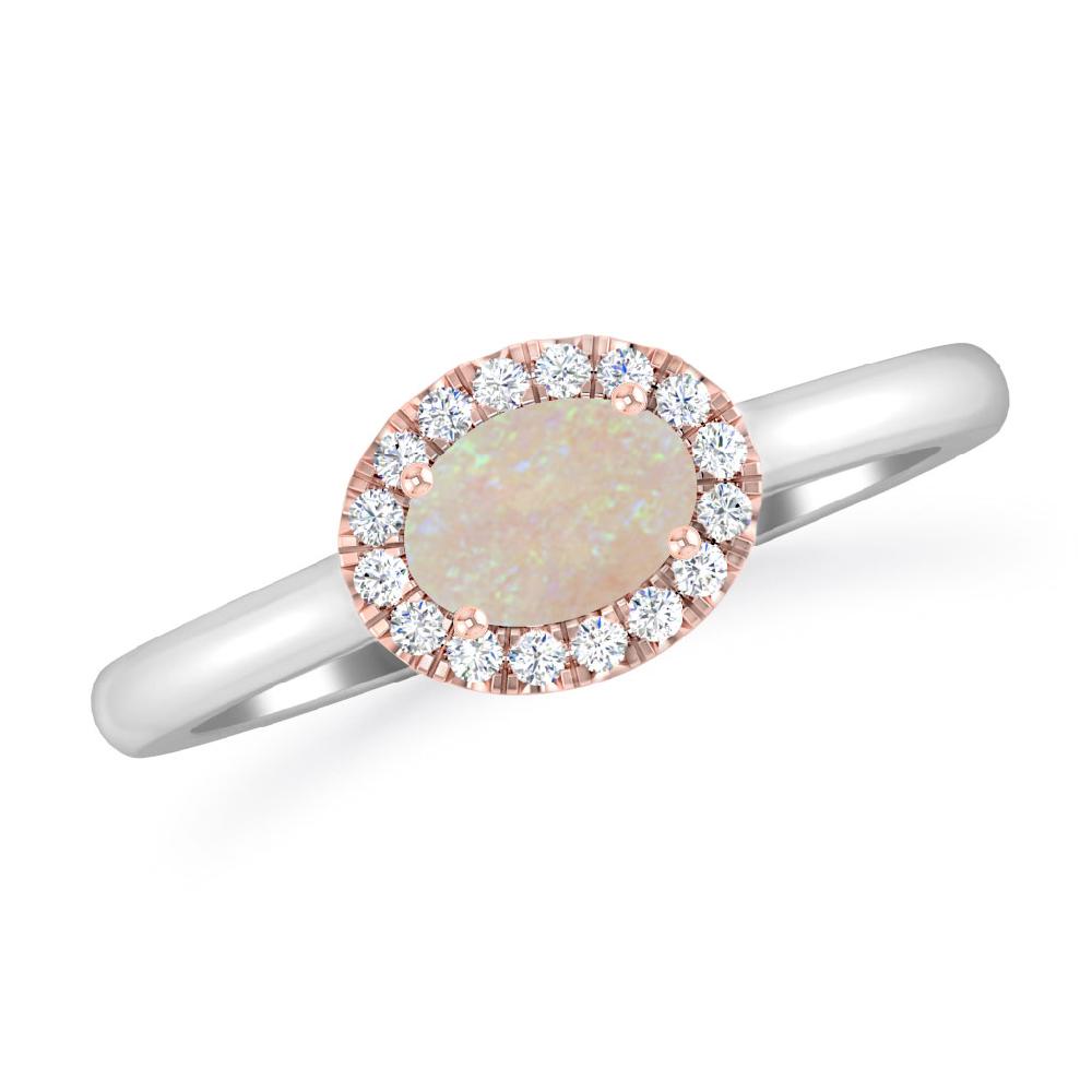 White Gold - Opal