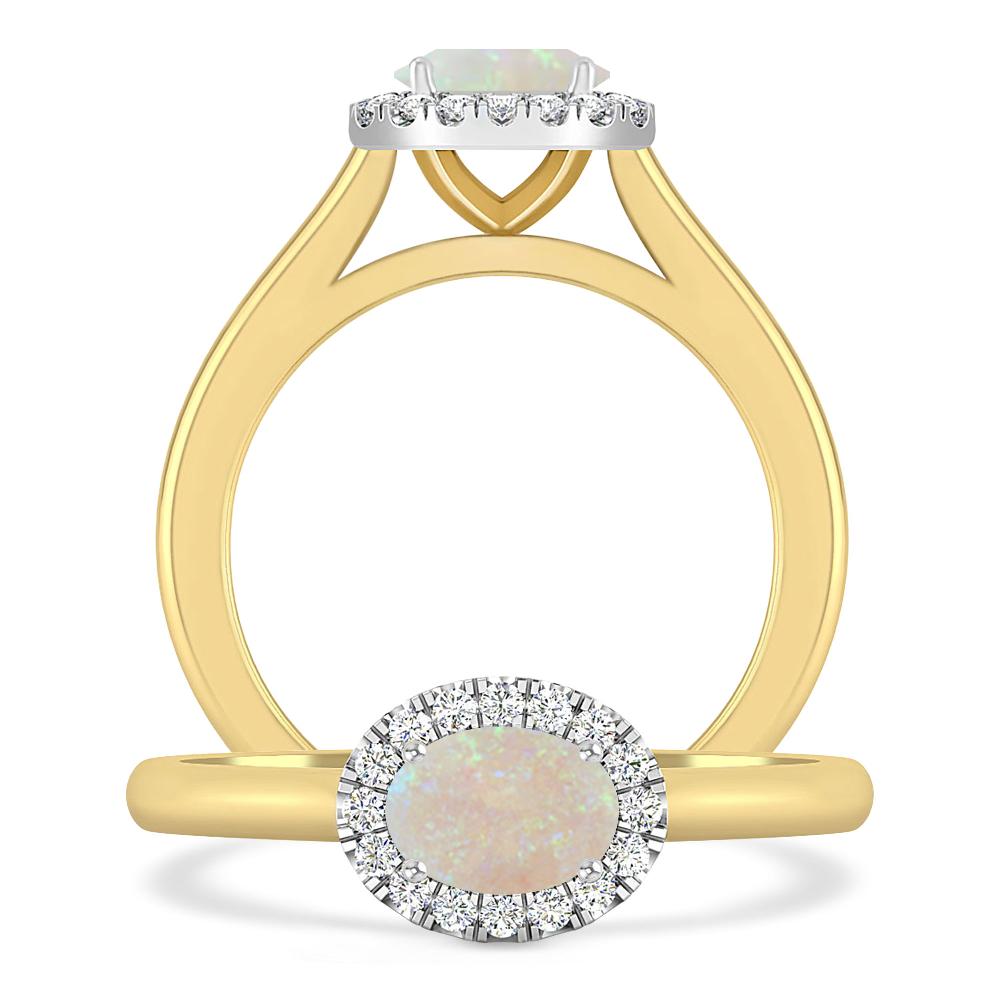 Yellow Gold - Opal