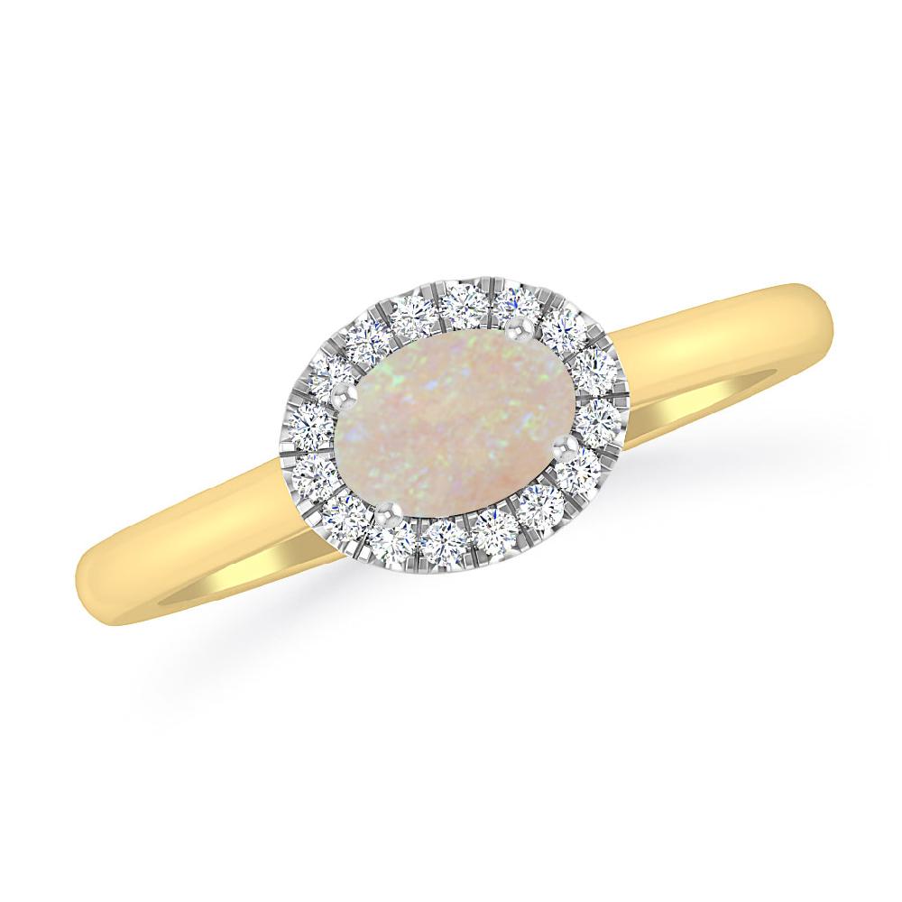 Yellow Gold - Opal