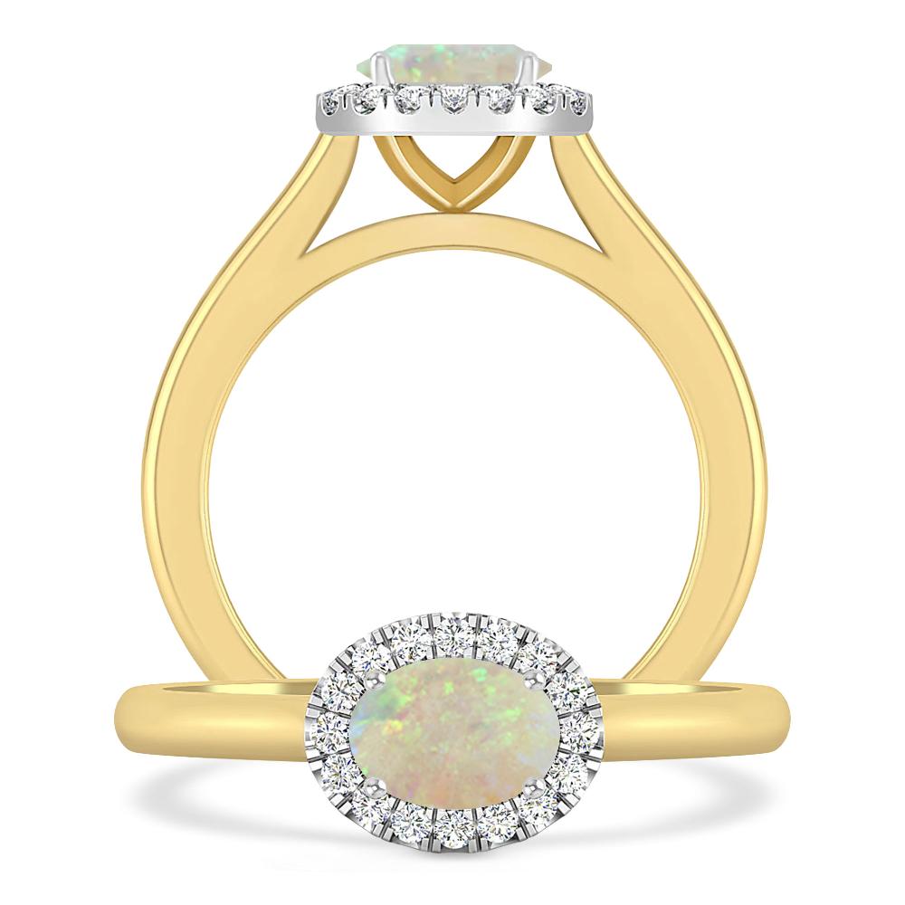 Yellow Gold - Opal