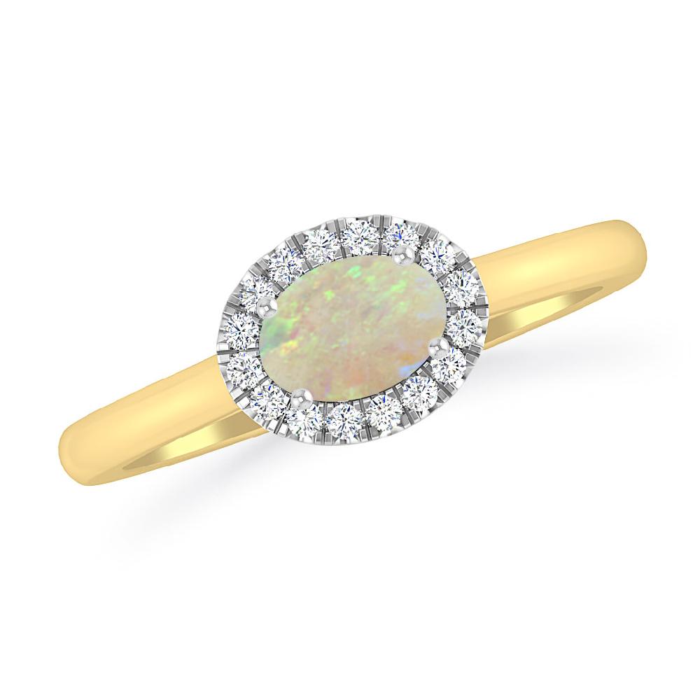 Yellow Gold - Opal