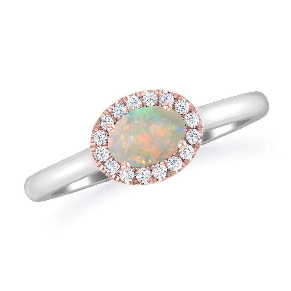 White Gold - Opal