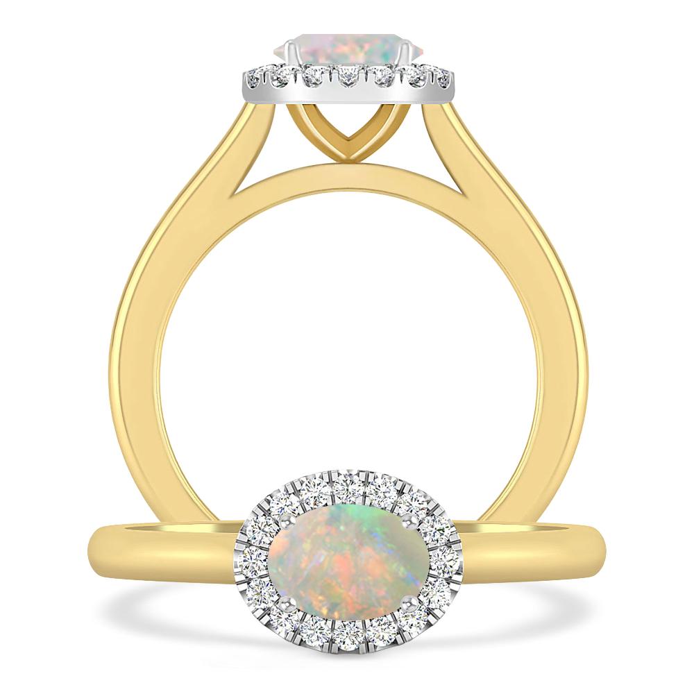 Yellow Gold - Opal