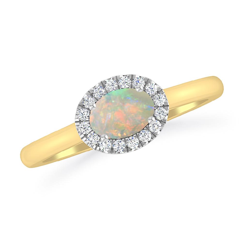 Yellow Gold - Opal