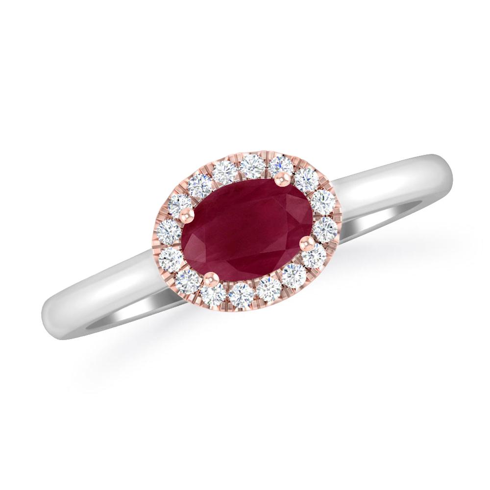 White Gold - Ruby