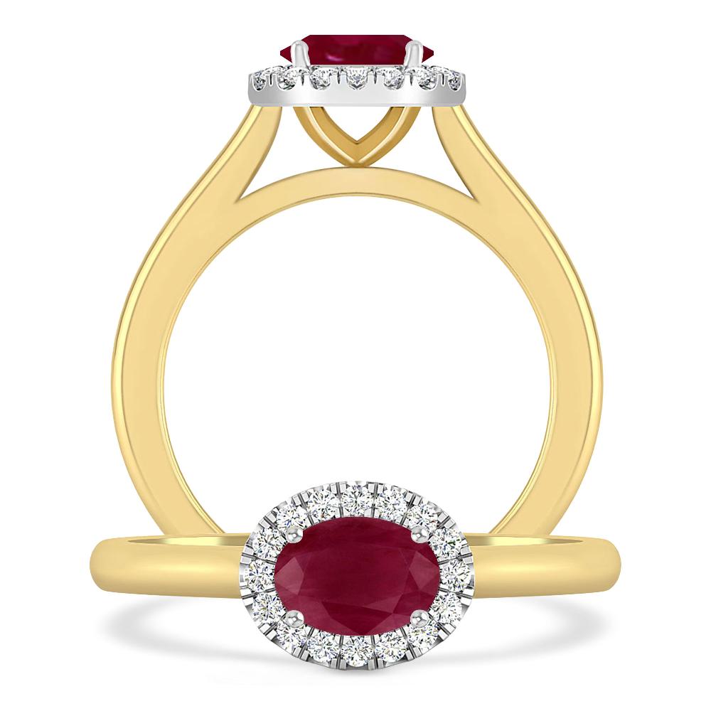 Yellow Gold - Ruby