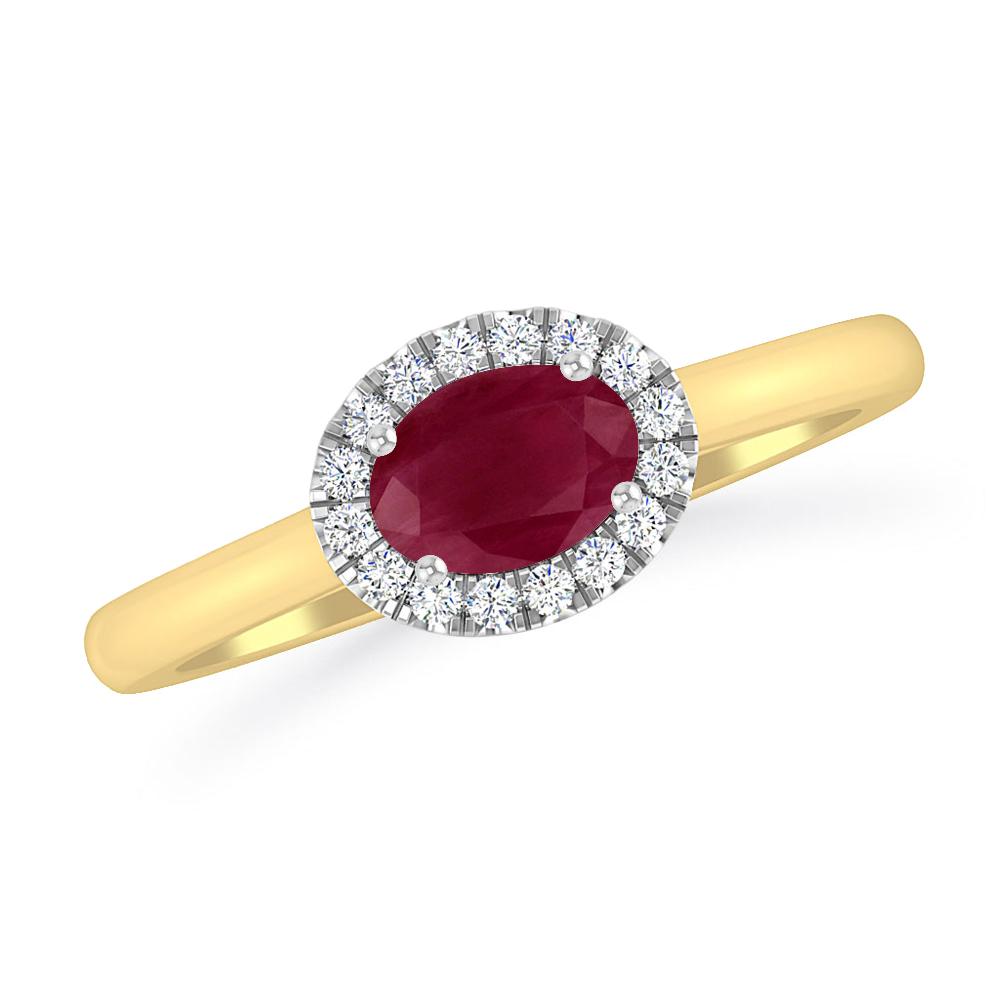 Yellow Gold - Ruby