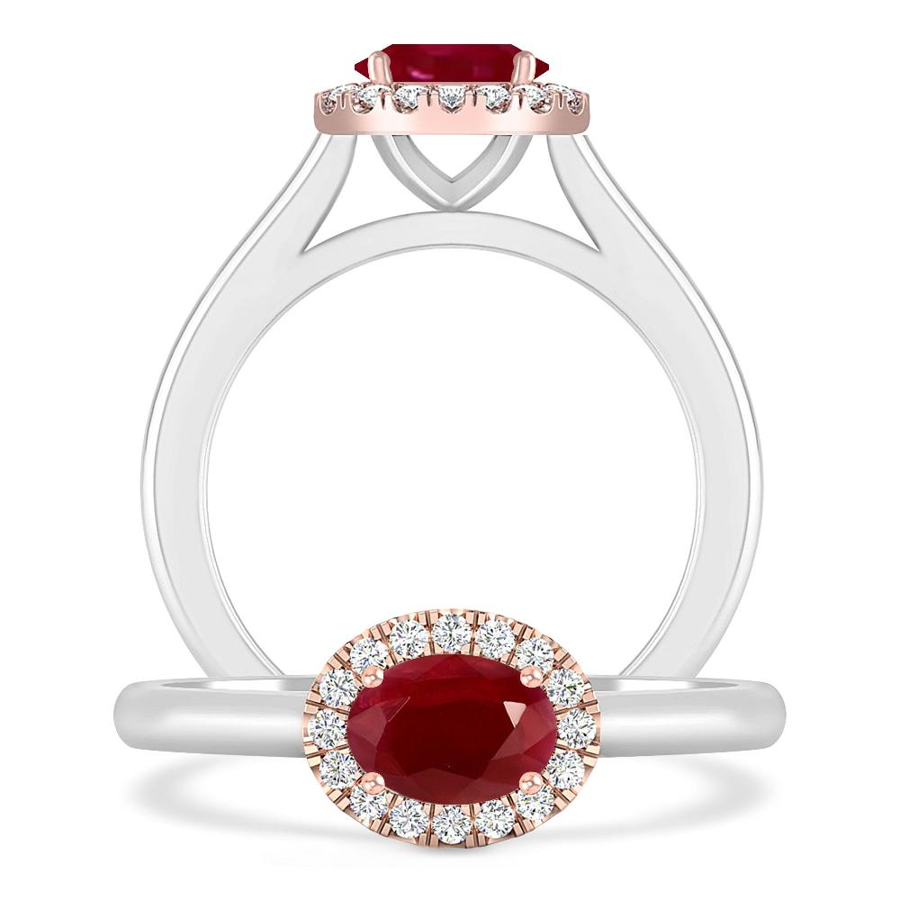 White Gold - Ruby