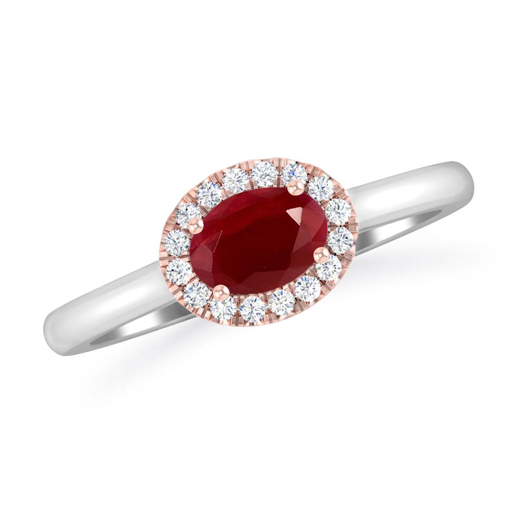 White Gold - Ruby