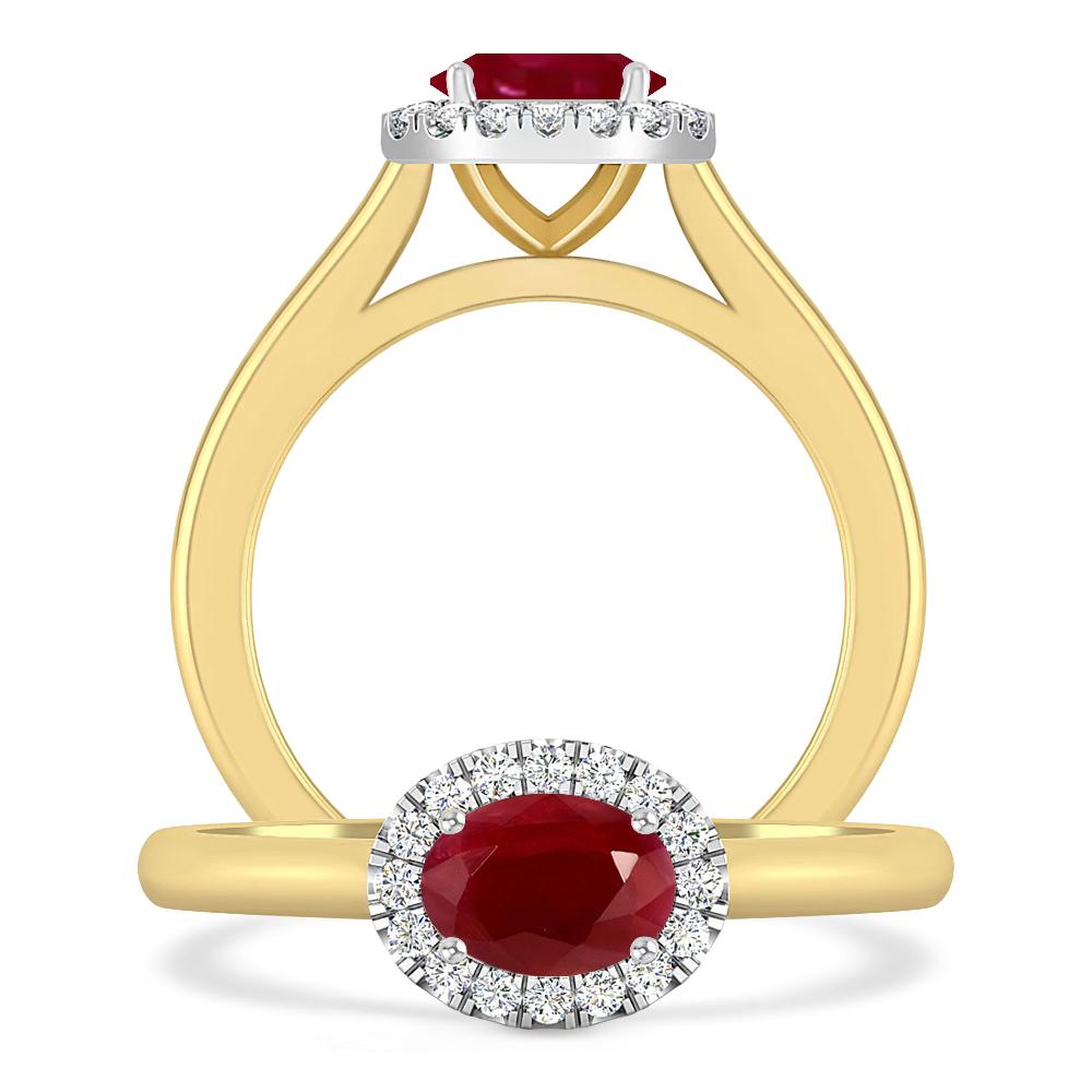 Yellow Gold - Ruby