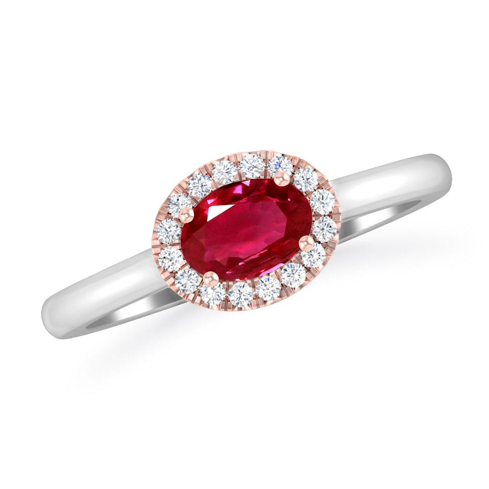 White Gold - Ruby