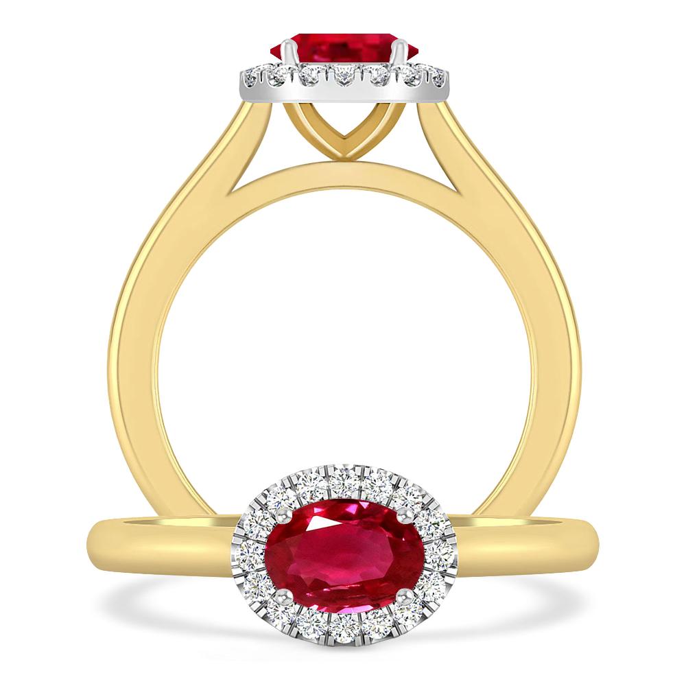 Yellow Gold - Ruby