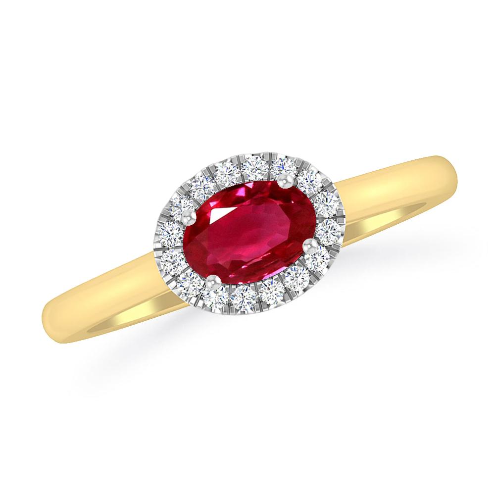 Yellow Gold - Ruby