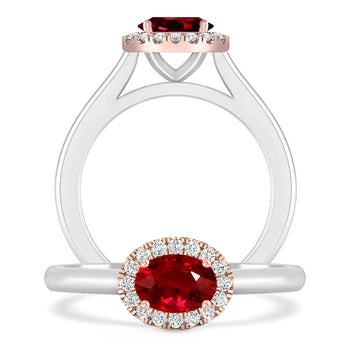 White Gold - Ruby