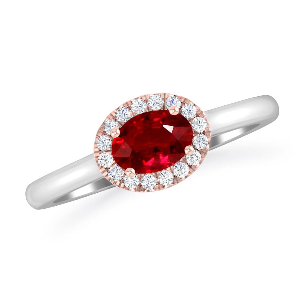 White Gold - Ruby