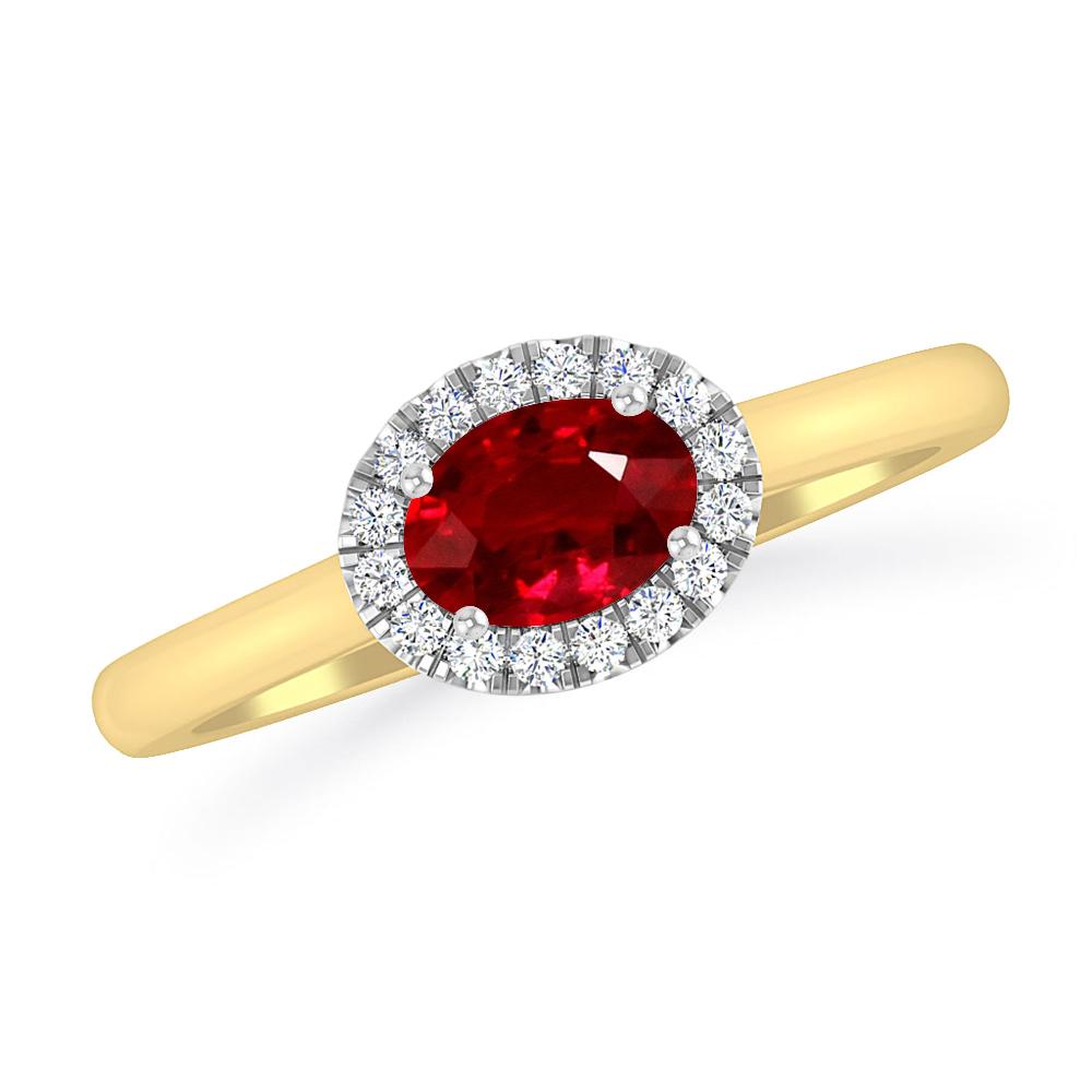 Yellow Gold - Ruby