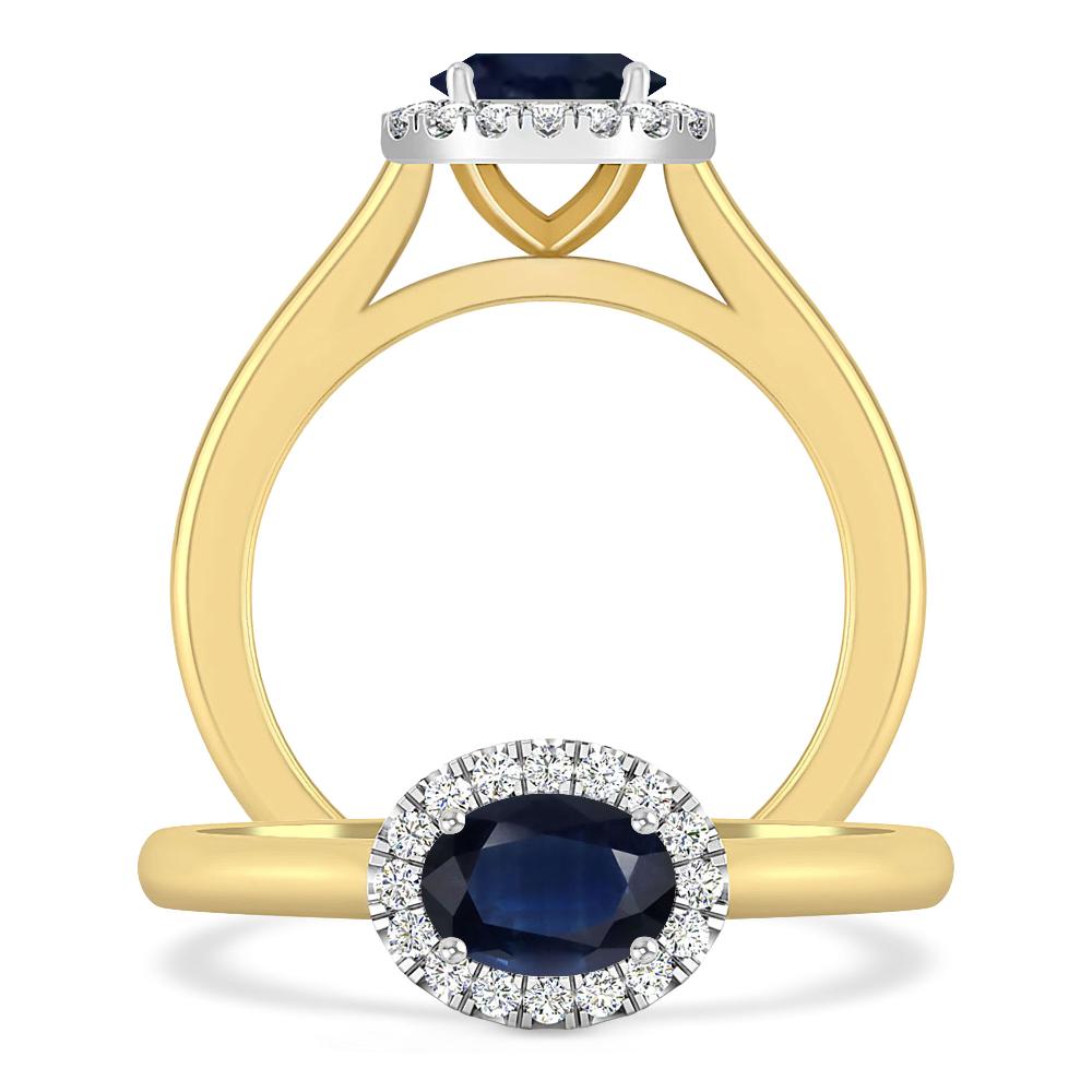 Yellow Gold - Sapphire