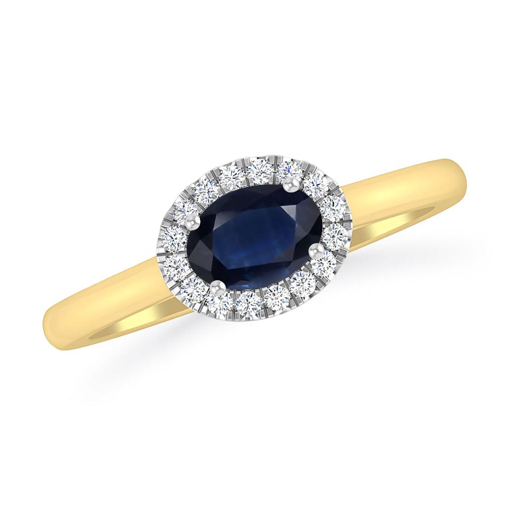 Yellow Gold - Sapphire