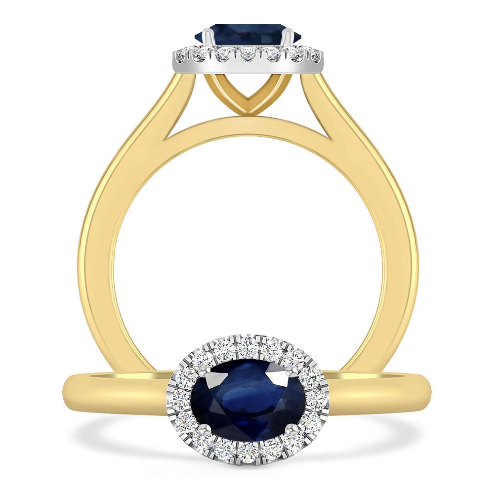 Yellow Gold - Sapphire