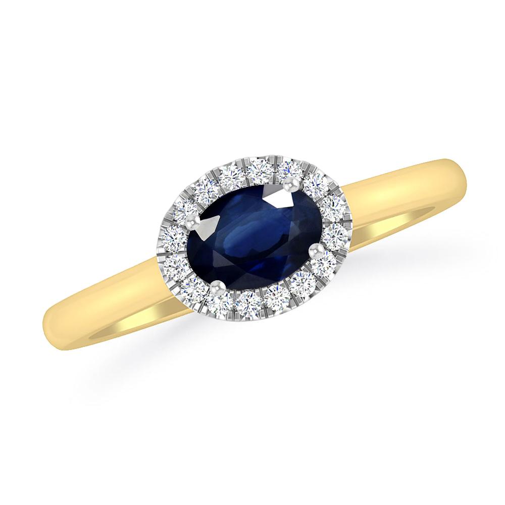 Yellow Gold - Sapphire