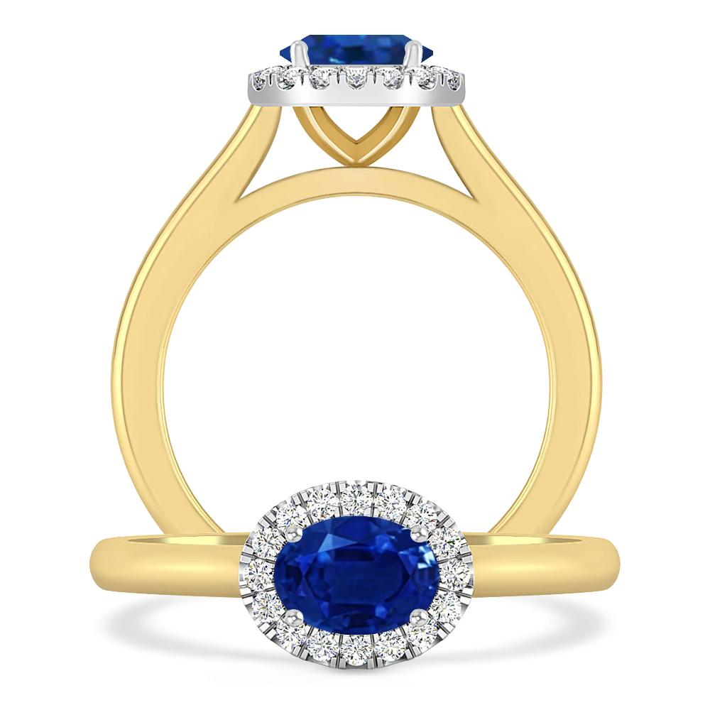 Yellow Gold - Sapphire