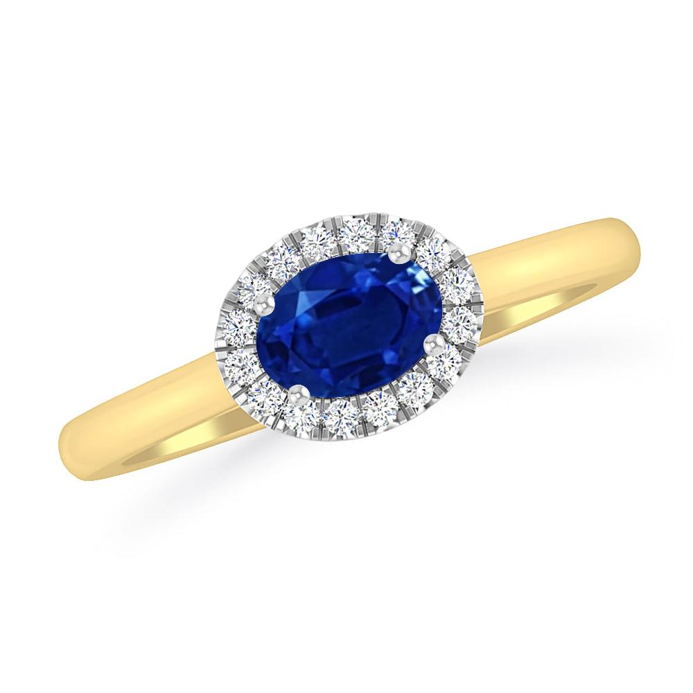 Yellow Gold - Sapphire