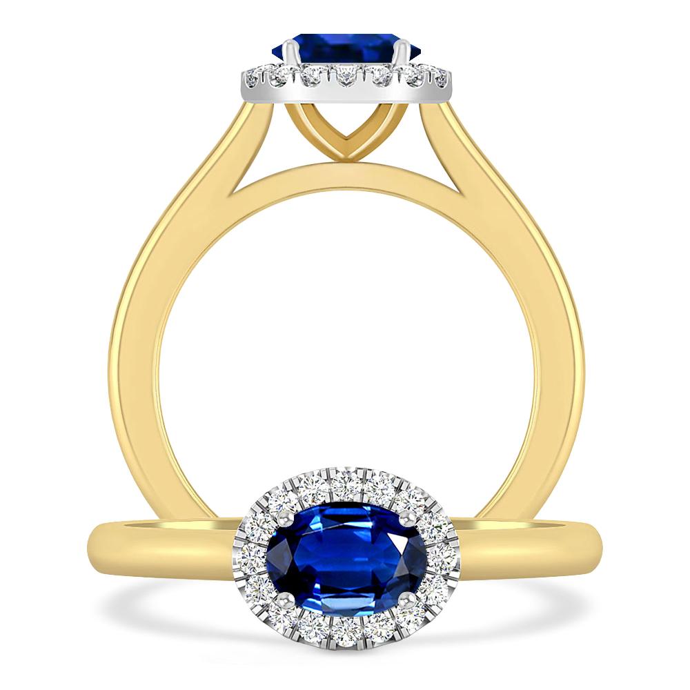 Yellow Gold - Sapphire