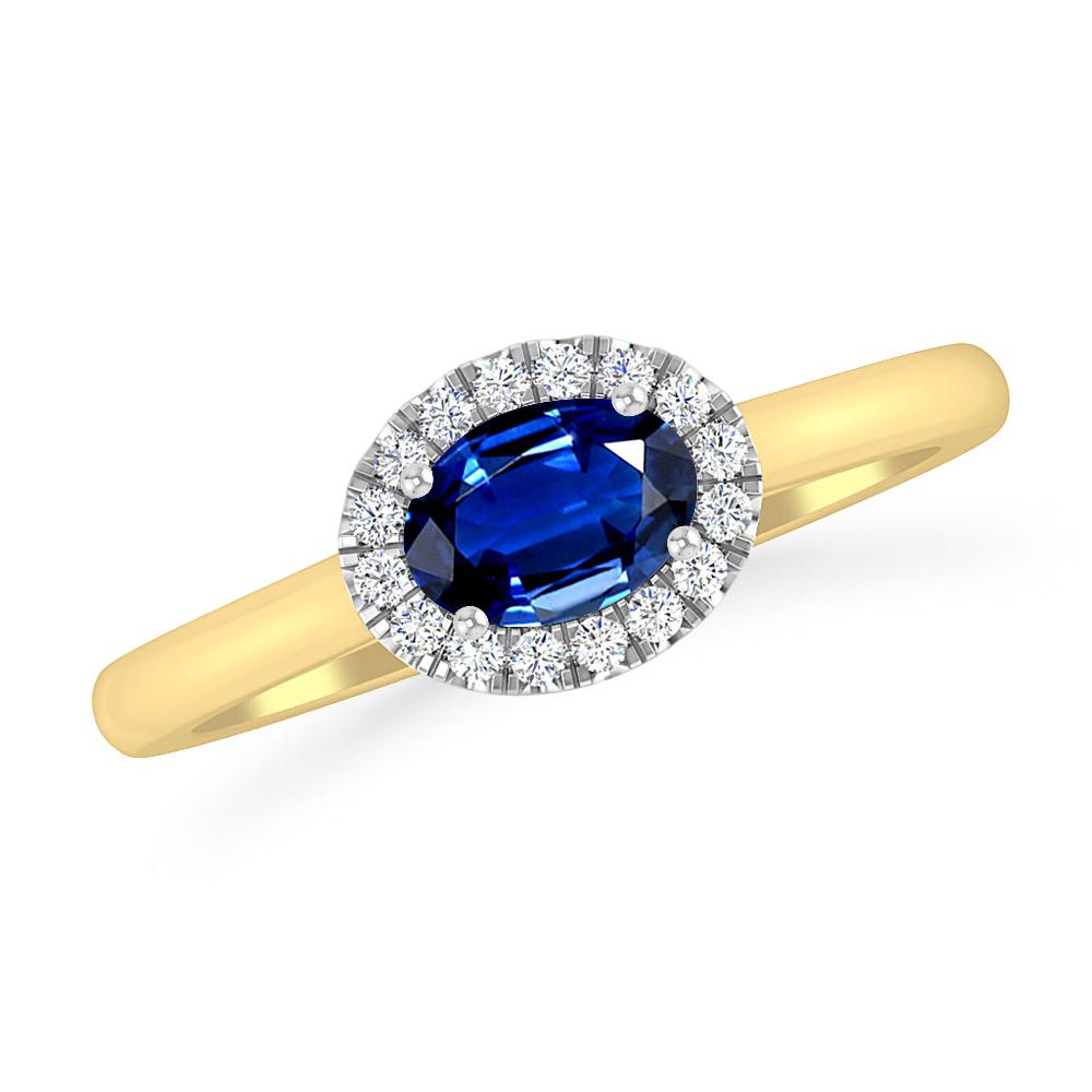 Yellow Gold - Sapphire