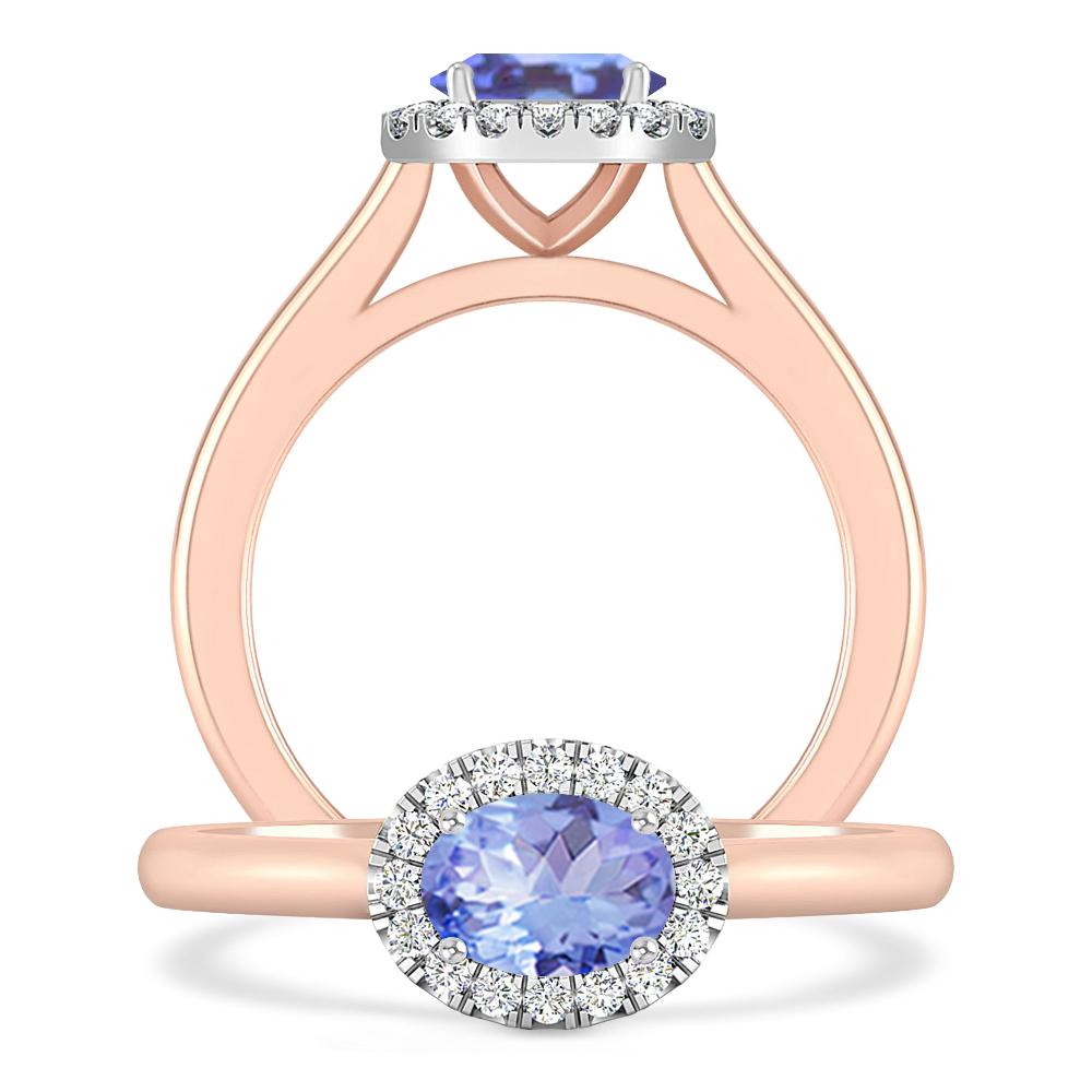 Rose Gold - Tanzanite