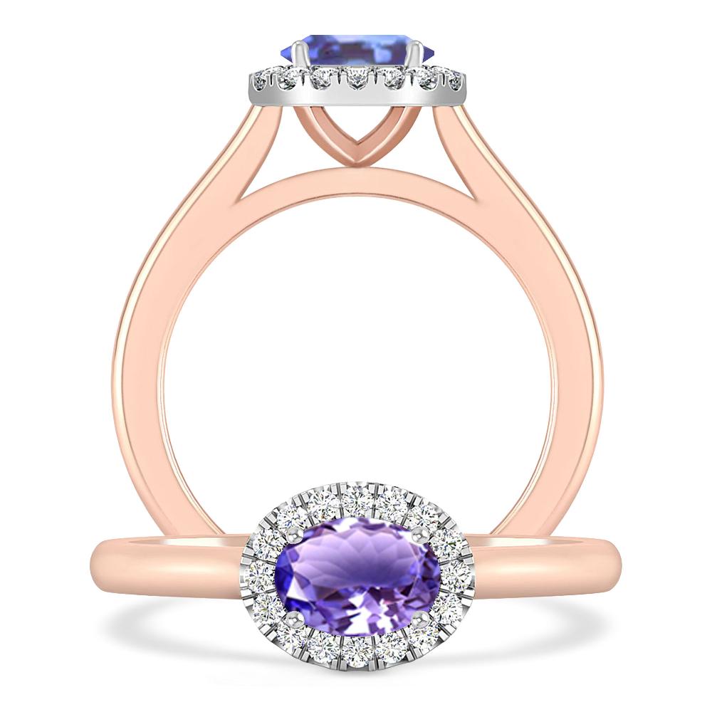 Rose Gold - Tanzanite