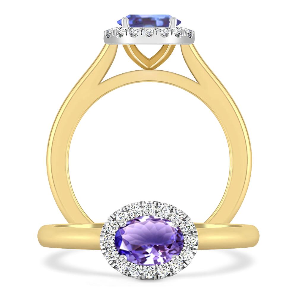 Yellow Gold - Tanzanite