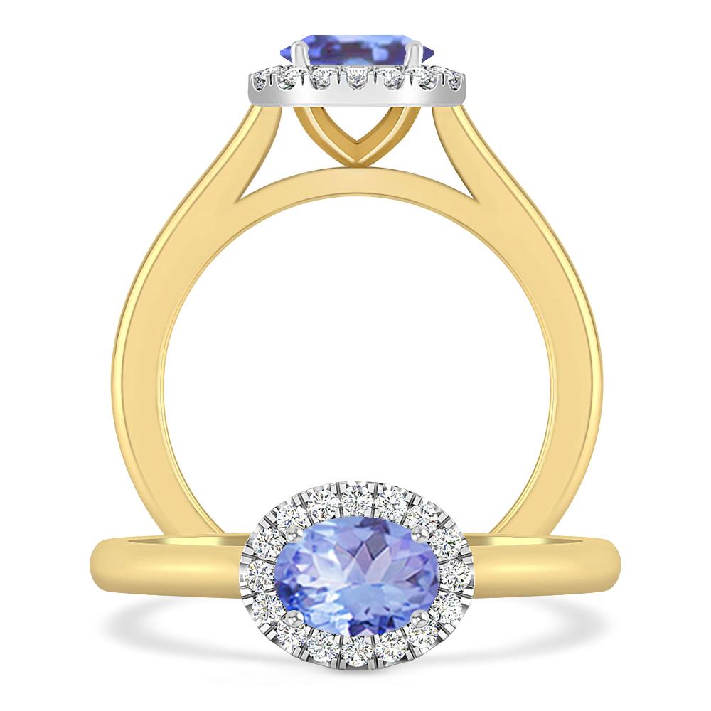 Yellow Gold - Tanzanite