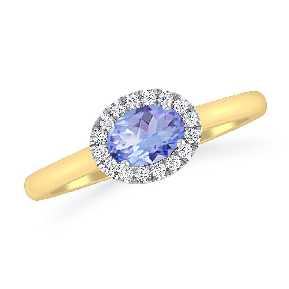 Yellow Gold - Tanzanite