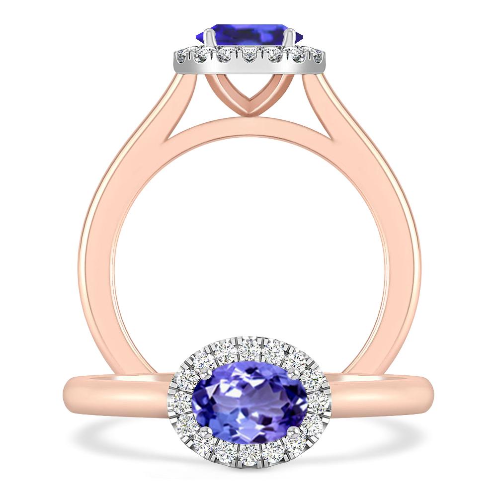 Rose Gold - Tanzanite