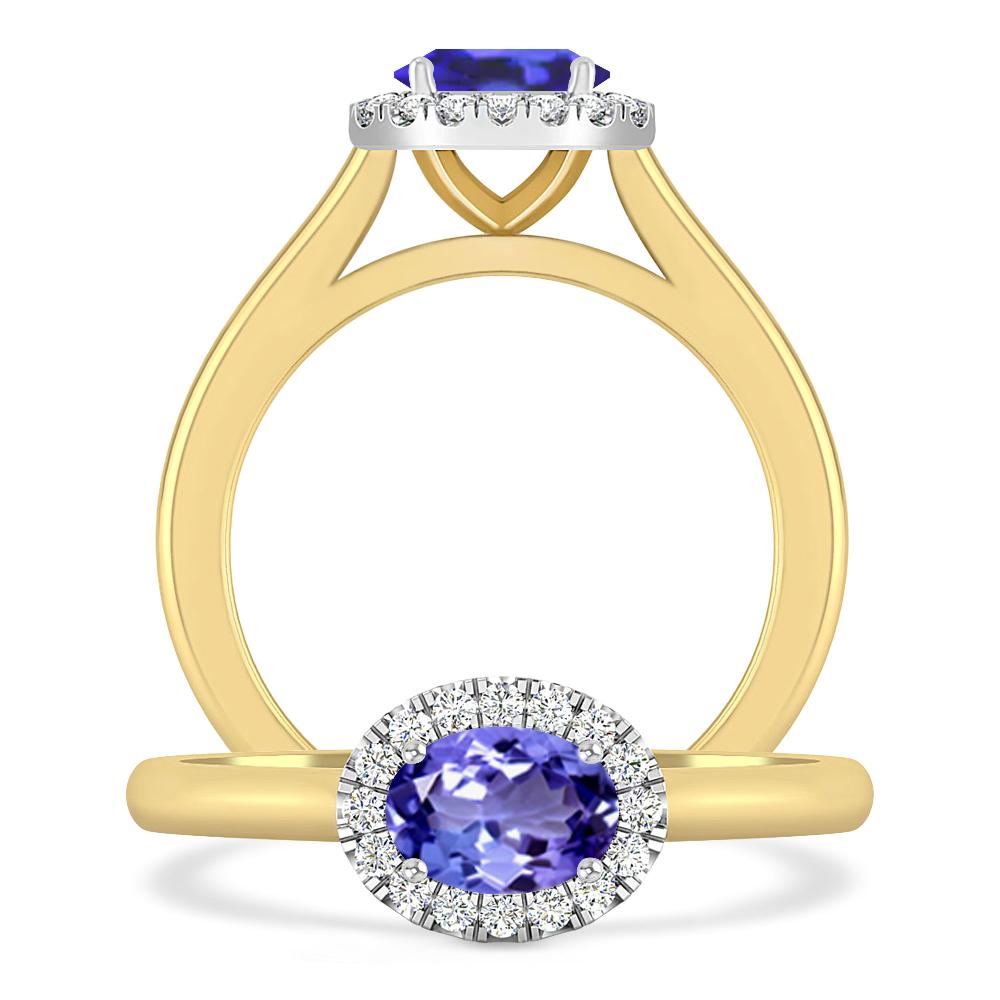 Yellow Gold - Tanzanite