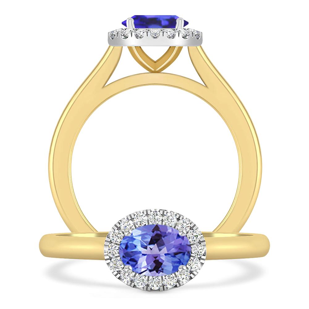 Yellow Gold - Tanzanite