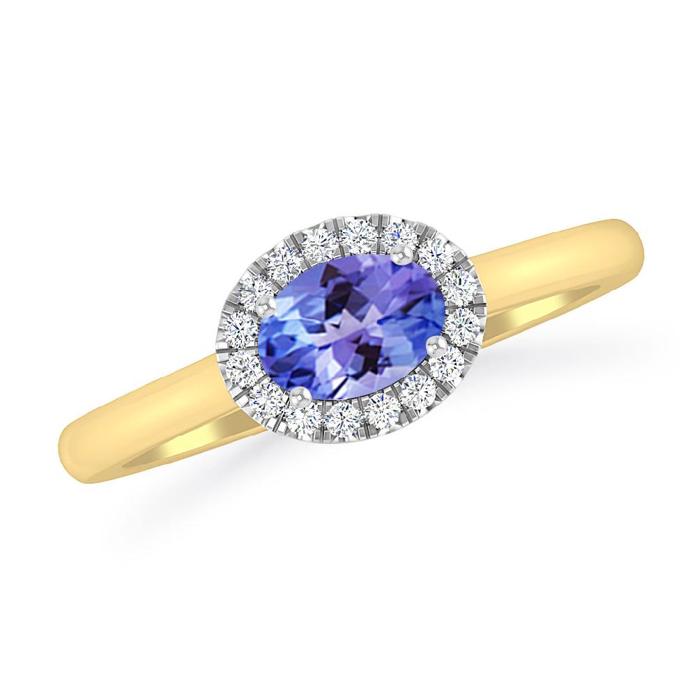 Yellow Gold - Tanzanite