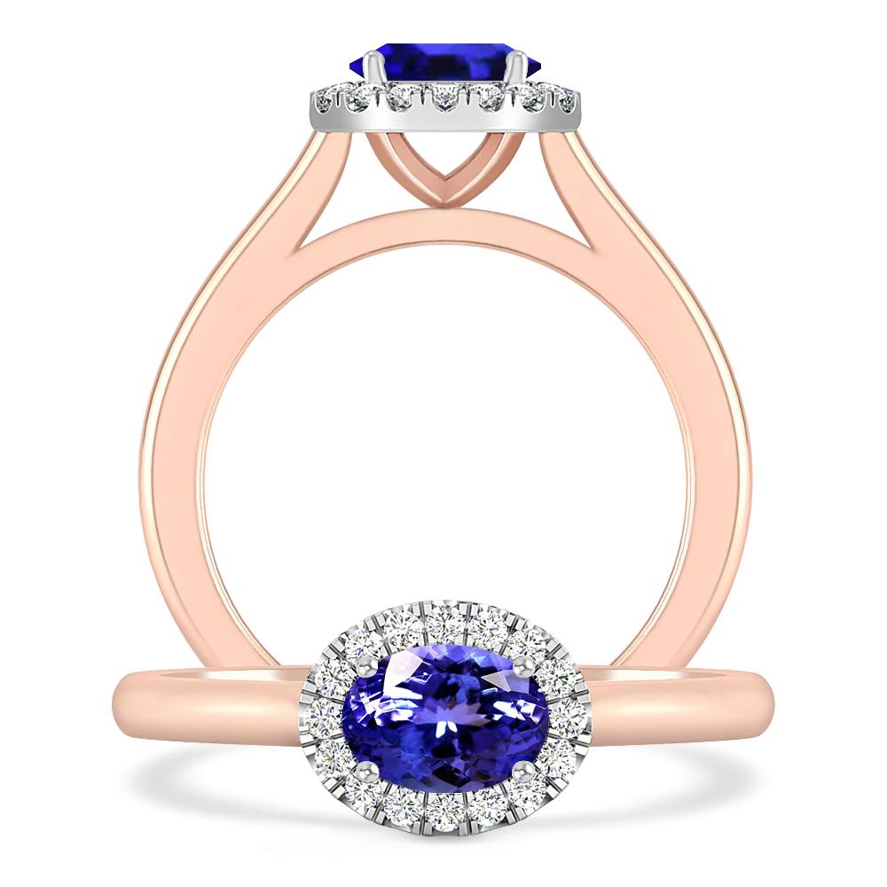 Rose Gold - Tanzanite