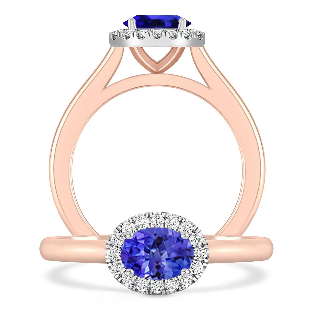 Rose Gold - Tanzanite