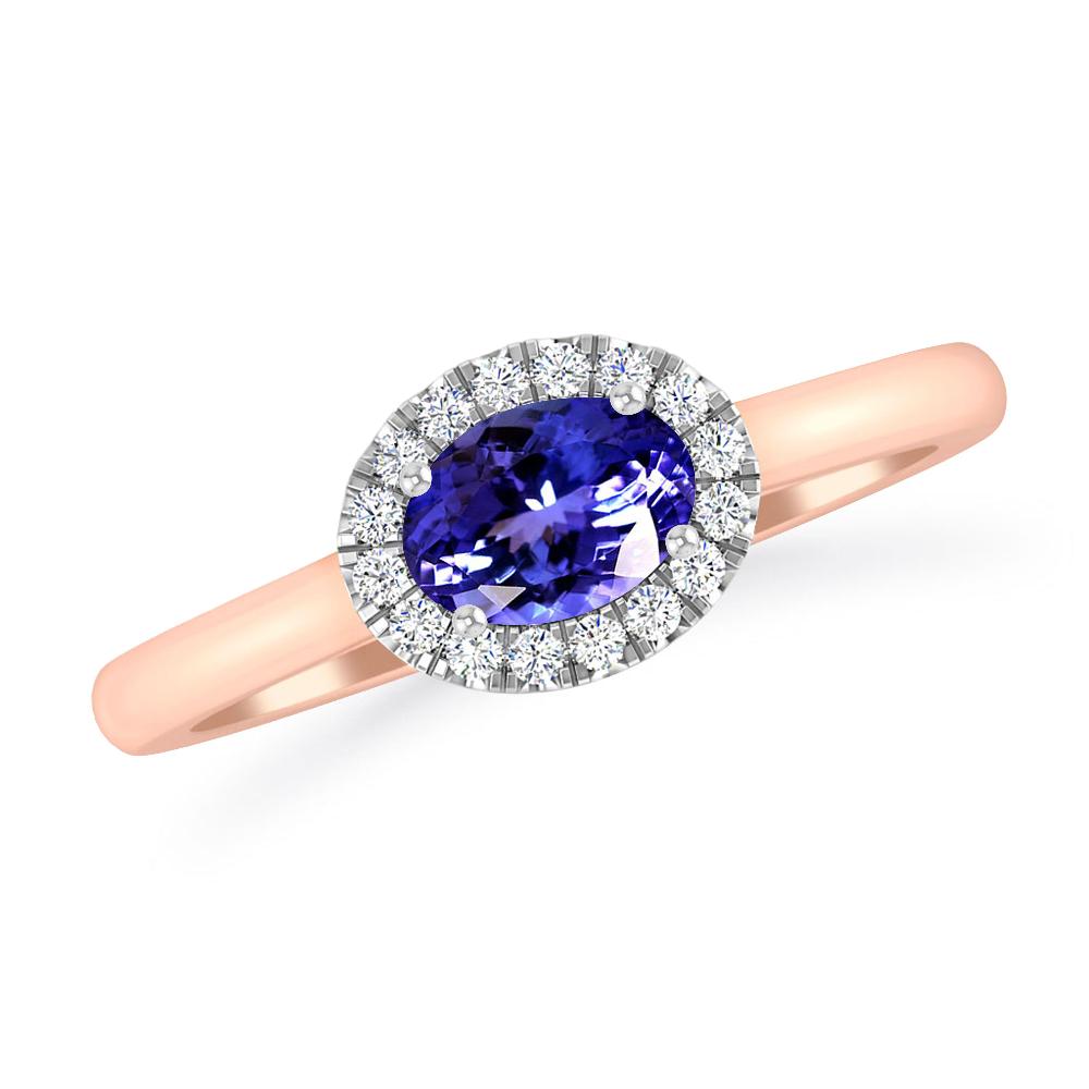 Rose Gold - Tanzanite